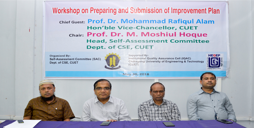 Workshop on ‘Preparing & Improvement of Development Plan’ organized by IQAC, CSE department held at CUET