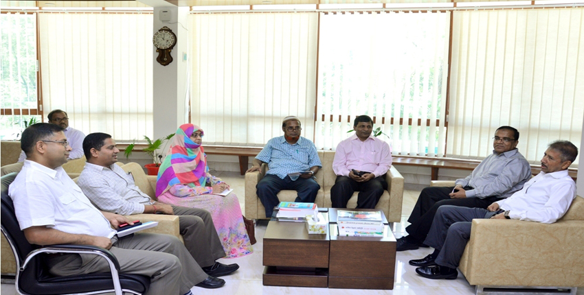 UGC delegates exchanged views with Honorable Vice Chancellor of CUET.