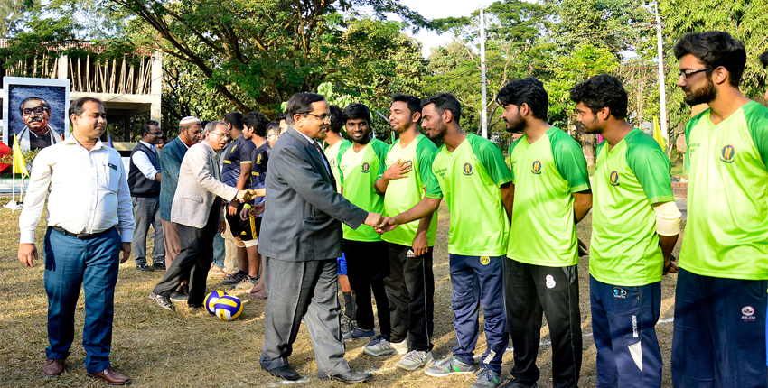 Inter-Hall Volleyball competition-2018 begins at CUET.