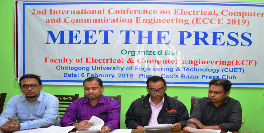 2nd International Conference on Electrical, Computer and Communication Engineering (ECCE 2017)’’ will start at Coxbazar from 7th February, 2019.