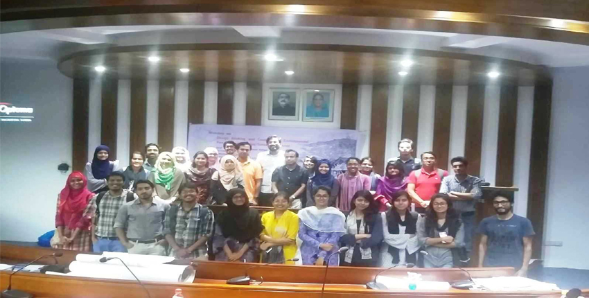 Workshop on Design Thinking and Creativity of Environmental Perception held at CUET.