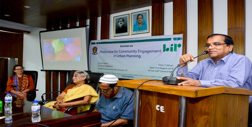 Seminar on Photovoice for Community Engagement in Urban Planning held at CUET.