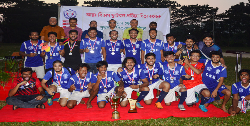 Inter-Department Football competition-2019 ends at CUET.