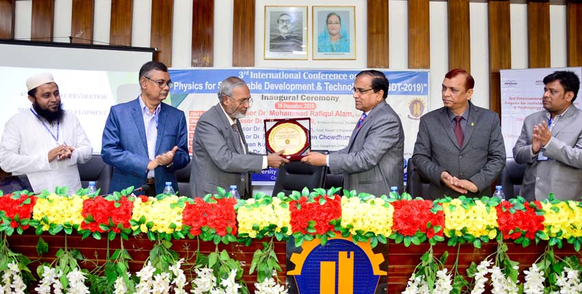 Inauguration ceremony of 3rd ICPSDT-2019 organized by Physics department held at CUET.