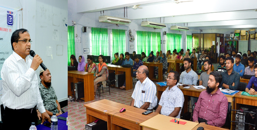 Workshop on ‘ARDUINO Embedded System & IoT Using Raspberry PI’ held at CUET.