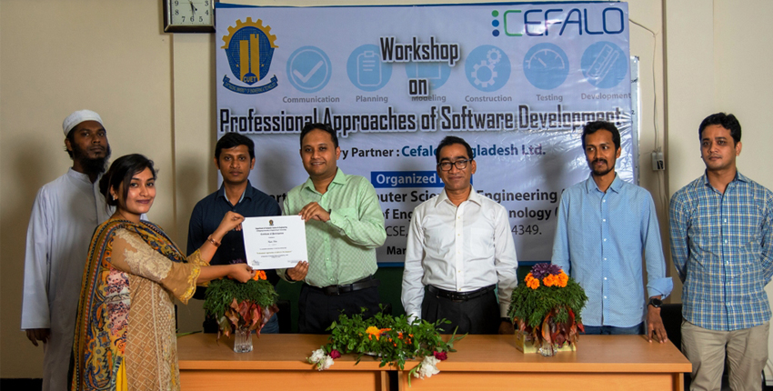 Workshop on Professional Approaches of Software Development by CSE department held at CUET.