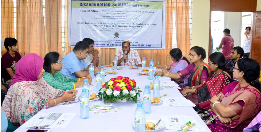 A Dissemination Seminar by URP department held at CUET.