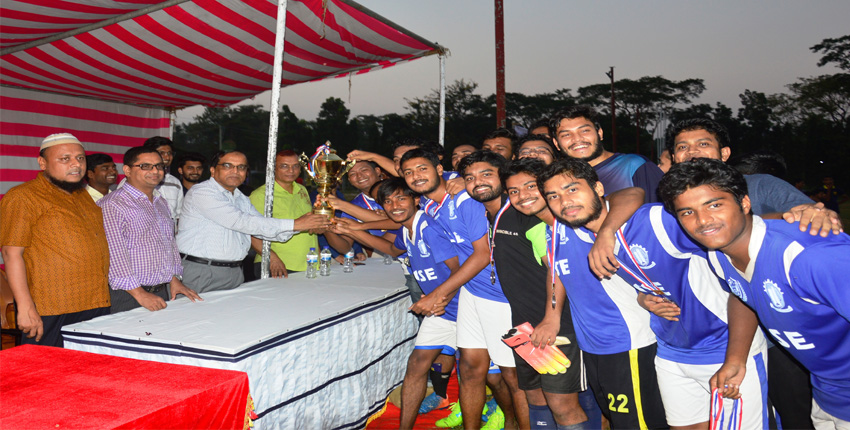 Inter-Department Football competition-2019 ends at CUET.